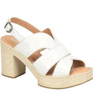 NEW BORN women's nassau sandal in white
